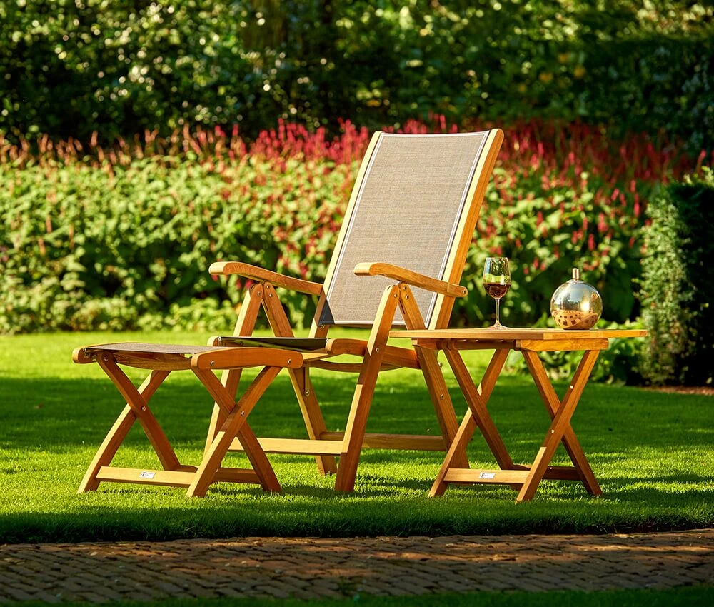 Pflegeleichter Gartenhocker Aus Teakholz & Kunststoff - Harriett Hocker 2 Pflegeleichter Gartenhocker Aus Teakholz & Kunststoff - Harriett Hocker – Bild 2