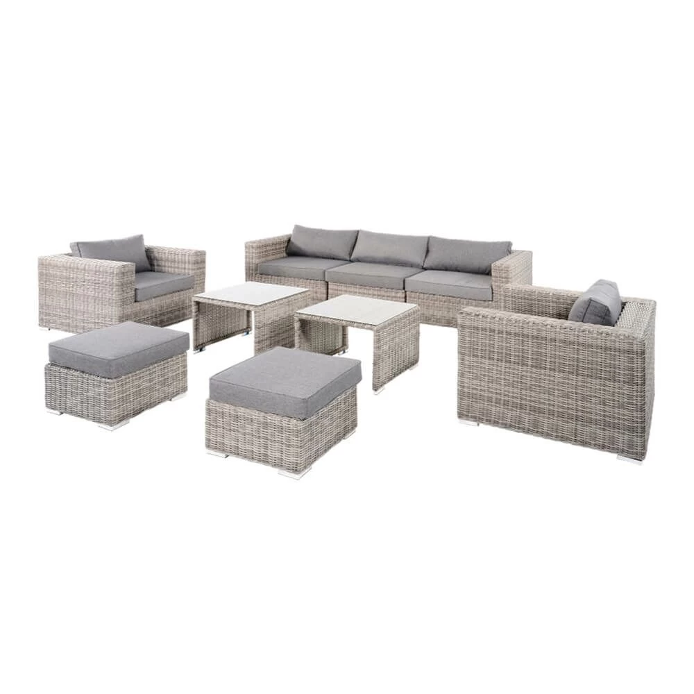 Praktisches Hocker-Tisch Set In Rattanoptik - Lounge-Set Pari 7 Praktisches Hocker-Tisch Set In Rattanoptik - Lounge-Set Pari – Bild 7