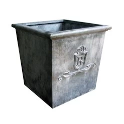 Pyramidenförmiger Pflanzkübel Mit Logo Royal Aus Metall - Rusicano