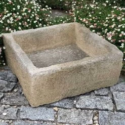 Quadratischer Pflanztrog Für Draußen Aus Stein - Lerofa