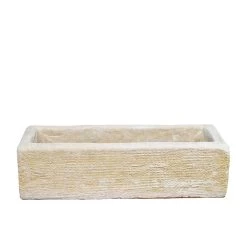 Rechteckiger Steinguss Blumenkasten Zum Bepflanzen Für Den Garten - Obaca