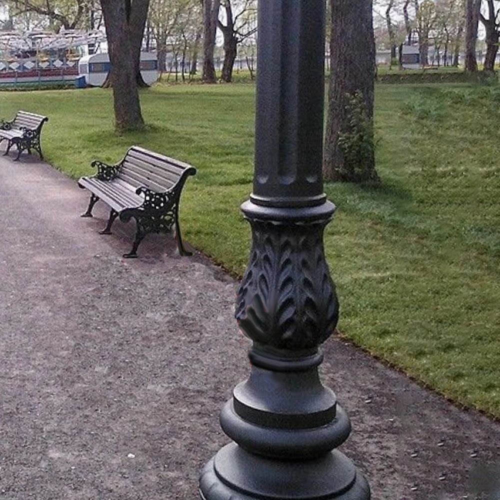 Retro Straßenlaterne Aus Gusseisen Mit Schmuck-Elementen - Annbritt 2 Retro Straßenlaterne Aus Gusseisen Mit Schmuck-Elementen - Annbritt – Bild 2