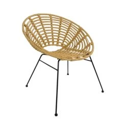 Robuste Outdoor-Stühle In Korboptik - 4 Stück - Stuhl Pimo