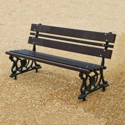 Romantische Gartenbank Aus Gusseisen Und Holz Zur Stadtgestaltung - Gunnar