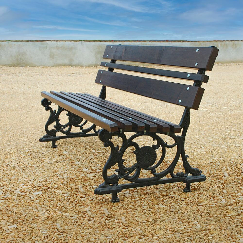 Romantische Gartenbank Aus Gusseisen Und Holz Zur Stadtgestaltung - Gunnar 2 Romantische Gartenbank Aus Gusseisen Und Holz Zur Stadtgestaltung - Gunnar – Bild 2