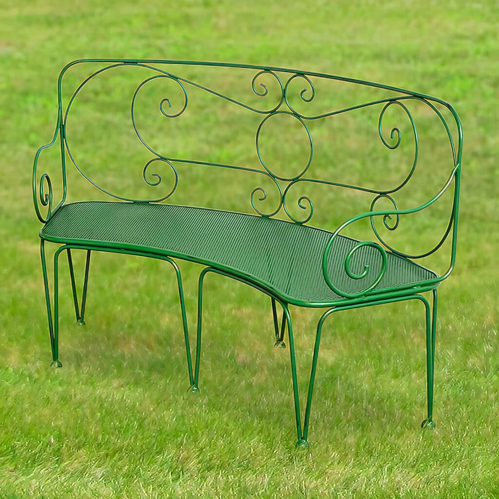 Romantische Gartenbank Aus Metall Nostalgisch - Maurine 2 Romantische Gartenbank Aus Metall Nostalgisch - Maurine – Bild 2