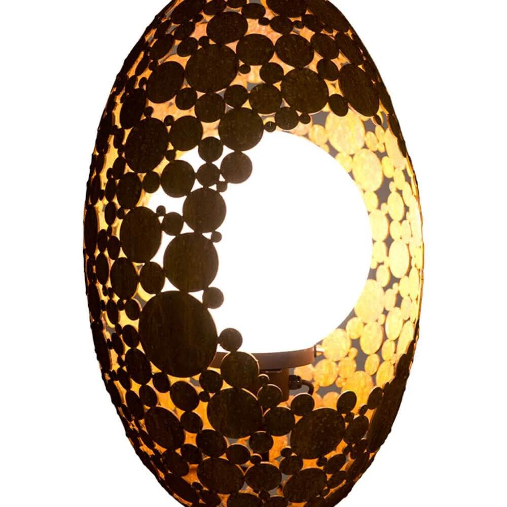 Rostfarbene Beleuchtung Aus Metall In Kokonform - Dario 2 Rostfarbene Beleuchtung Aus Metall In Kokonform - Dario – Bild 2