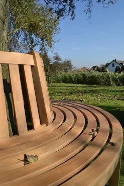 Runde Baum-Bank Aus Teakholz - Modern - Finley Gartenbank -Gartenwelt Geschaft runde baum bank aus teakholz modern finley gartenbank4