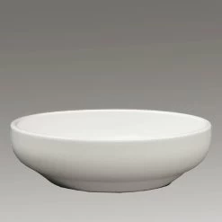 Runde Brunnenschale / Pflanzschale In Weiß - Steinzeug Winterfest - Altus Blanc