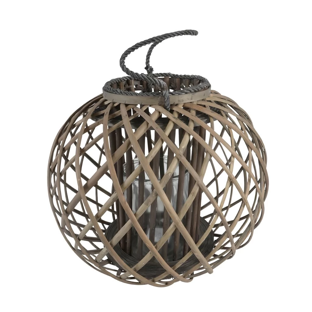 Runde Holz-Gartenlaterne Mit Glaseinsatz - 2er Set - Gartenleuchte Mur 1 Runde Holz-Gartenlaterne Mit Glaseinsatz - 2er Set - Gartenleuchte Mur