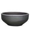 Runde Outdoor Pflanzschale In Anthrazit - Steinzeug Frostsicher - Telesto Niger