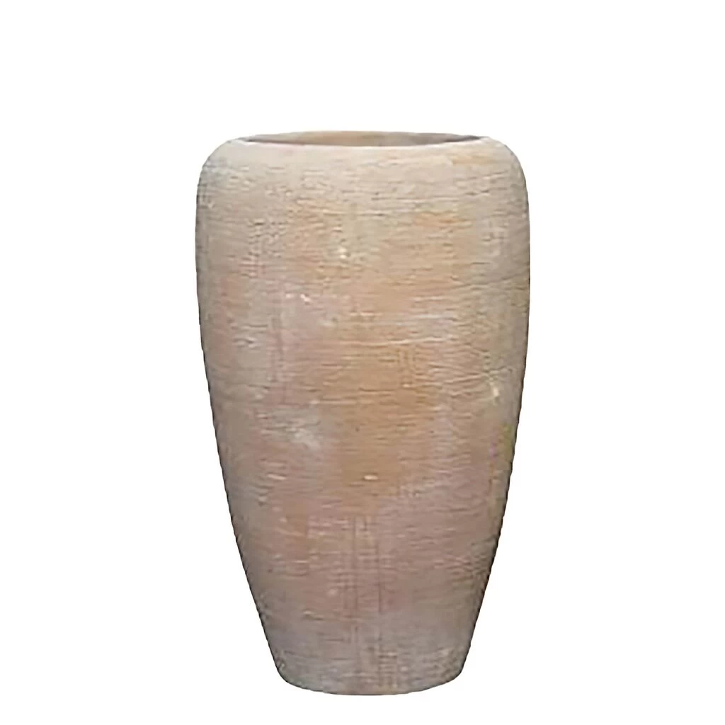 Runde Outdoor Pflanzvase - Terrakotta - Abebe 2 Runde Outdoor Pflanzvase - Terrakotta - Abebe – Bild 2