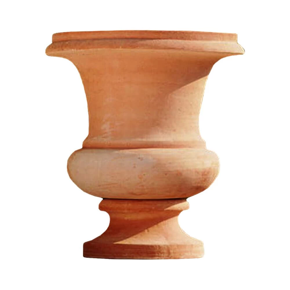 Runde Terracotta Gartenamphore - Robust - Crivelli 1 Runde Terracotta Gartenamphore - Robust - Crivelli