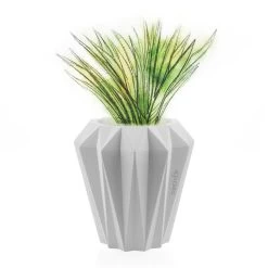 Runder Beton Pflanztopf Modern Mit Eckiger Oberfläche - Modigliani