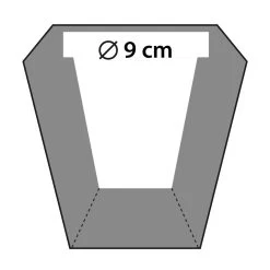 Runder Beton Pflanztopf Modern Mit Eckiger Oberfläche - Modigliani -Gartenwelt Geschaft runder beton pflanztopf modern mit eckiger oberflaeche modigliani6