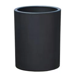 Runder Blumenkübel Aus Steinzeug - Anthrazit - Frostsicher - Ovare Niger