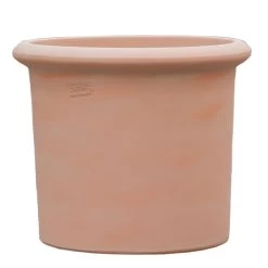 Runder Blumenkübel Modern - Terrakotta - Steinzeug Frostfest - Niobe Terra Hell
