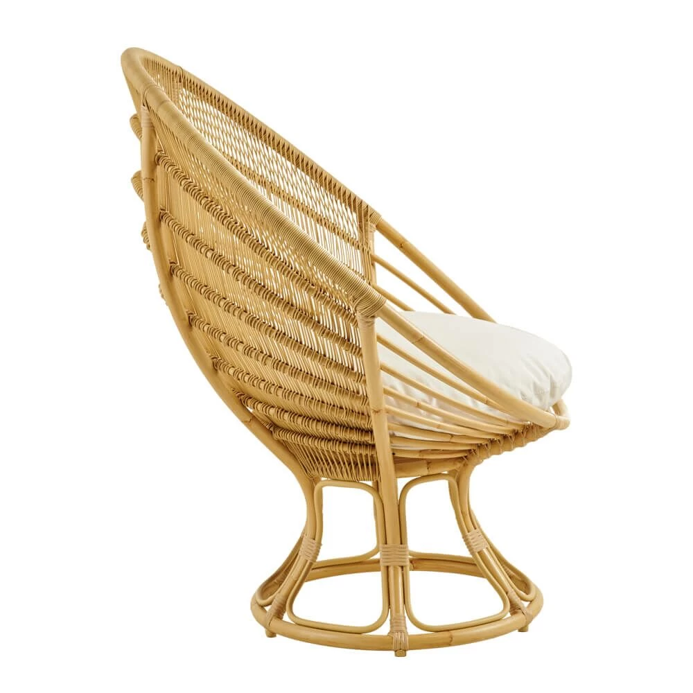 Runder Gartensessel Für Die Lounge In Natürlichem Rattan Look - Sessel Jarla 2 Runder Gartensessel Für Die Lounge In Natürlichem Rattan Look - Sessel Jarla – Bild 2