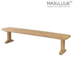 Schlichte Gartenbank Aus Teakholz Ohne Lehne - Max&Luuk - Bruce Gartenbank