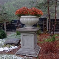 Schlichte Pflanzschale Aus Steinguss - Rund - Idalia -Gartenwelt Geschaft schlichte pflanzschale aus steinguss rund idalia3