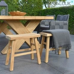 Schlichter Gartenhocker Aus Teakholz - Max&Luuk - Lindy Hocker -Gartenwelt Geschaft schlichter gartenhocker aus teakholz max luuk lindy hocker3