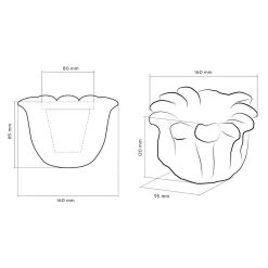 Schöner Blumentopf In Blütenform Aus Architekturbeton - Balla -Gartenwelt Geschaft schoener blumentopf in bluetenform aus architekturbeton balla5