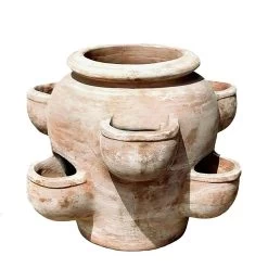 Schöner Erdbeerkübel Aus Terrakotta - Marina
