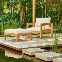 Schöner Lounge-Hocker Mit Auflage Für Den Garten - Lucy Lounge-Hocker -Gartenwelt Geschaft schoener lounge hocker mit auflage fuer den garten lucy lounge hocker3