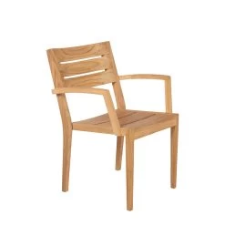 Schöner Stapelbarer Gartenstuhl Aus Teakholz - Ella Stapelstuhl