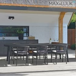 Schwarzer Max & Luuk Stuhl Aus Teak Mit Geflecht Für Den Garten - Kevin Stuhl -Gartenwelt Geschaft schwarzer max luuk stuhl aus teak mit geflecht fuer den garten kevin stuhl5