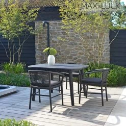 Schwarzer Max & Luuk Stuhl Aus Teak Mit Geflecht Für Den Garten - Kevin Stuhl -Gartenwelt Geschaft schwarzer max luuk stuhl aus teak mit geflecht fuer den garten kevin stuhl6