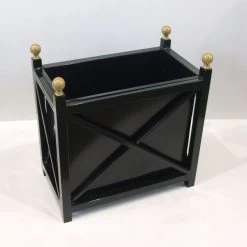 Schwarzer Metall Pflanzkübel Mit Goldenen Finals - Libro Boma -Gartenwelt Geschaft schwarzer metall pflanzkuebel mit goldenen finals libro boma4