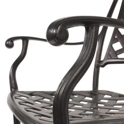 Schwarzer Stapelstuhl Aus Aluminium Im Landhaus-Stil - Kings Sit -Gartenwelt Geschaft schwarzer stapelstuhl aus aluminium im landhaus stil kings sit5