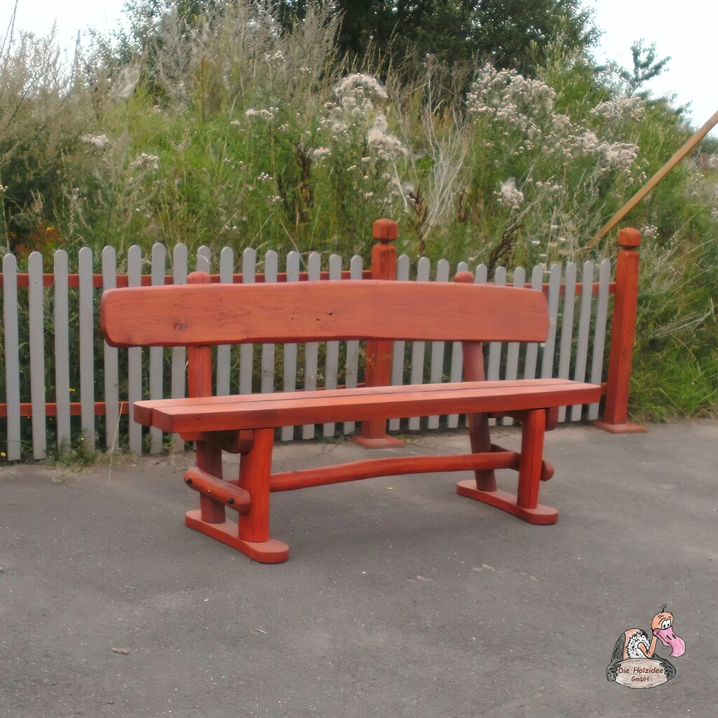 Stabile Sitzbank Für Den Garten Aus Eichen- Und Robinienholz - Bank Galahad 2 Stabile Sitzbank Für Den Garten Aus Eichen- Und Robinienholz - Bank Galahad – Bild 2