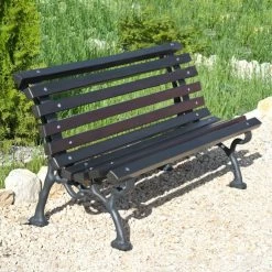 Stadtmobiliar Und Gartenbank Aus Gusseisen Und Holz - Hannes