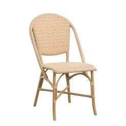 Stapelbarer Gartenstuhl Aus Alu Und Geflecht Für Den Outdoor Essbereich - Gartenstuhl Risa