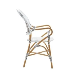 Stapelbarer Gartenstuhl Mit Armlehnen Und Dot Muster - Gartensessel Karina -Gartenwelt Geschaft stapelbarer gartenstuhl mit armlehnen und dot muster gartensessel karina3