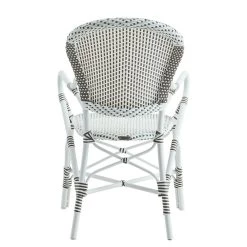 Stapelbarer Gartenstuhl Mit Armlehnen Und Dot Muster In Weiß - Gartensessel Karina -Gartenwelt Geschaft stapelbarer gartenstuhl mit armlehnen und dot muster in weiss gartensessel karina4