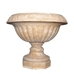 Stilvolles Pflanzgefäß In Kelchform Aus Steinguss Für Den Garten - Ikoko