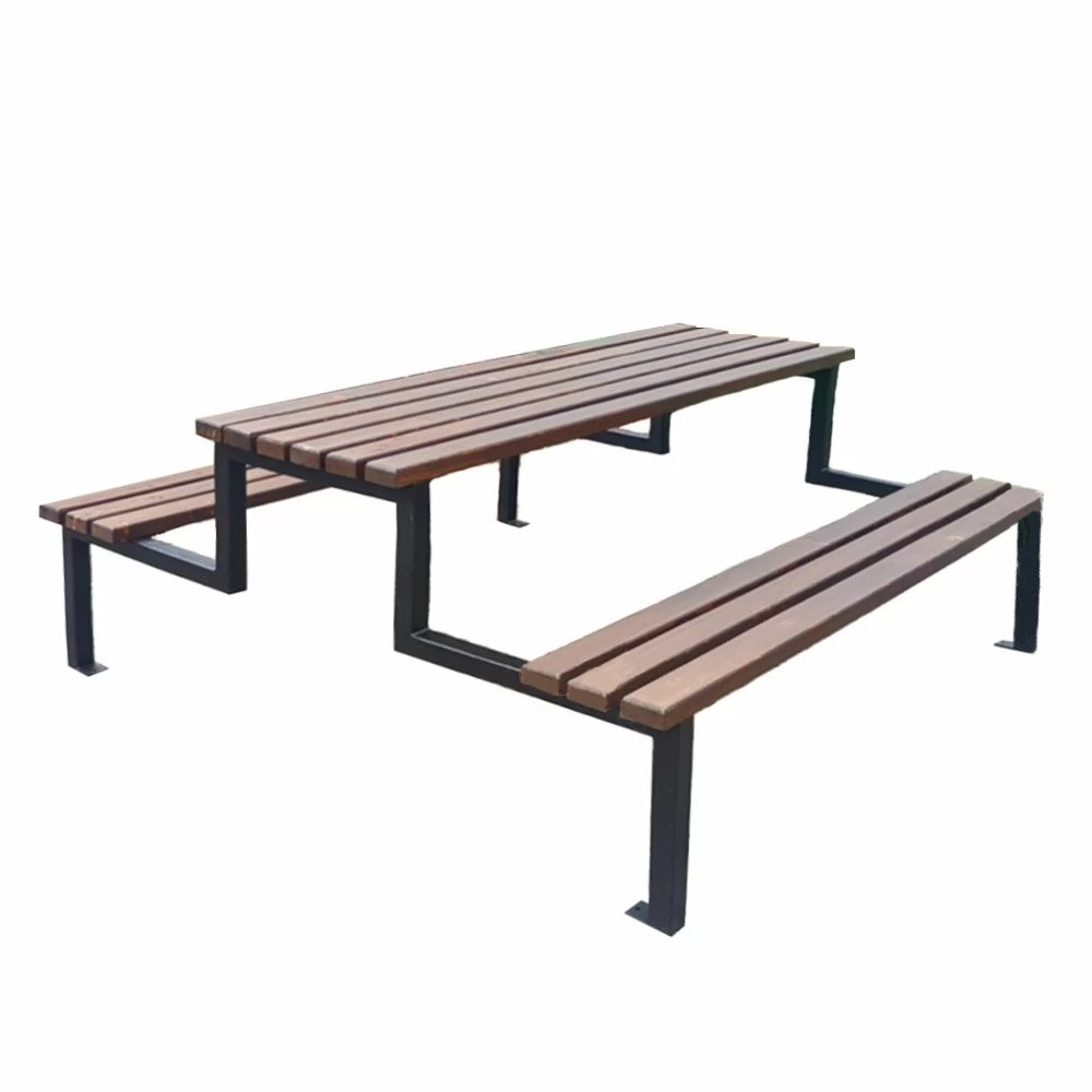 Stilvolles Picknick Möbel-Set Aus Metall Und Holz Für Außenanlagen - Aoalsteinn 1 Stilvolles Picknick Möbel-Set Aus Metall Und Holz Für Außenanlagen - Aoalsteinn