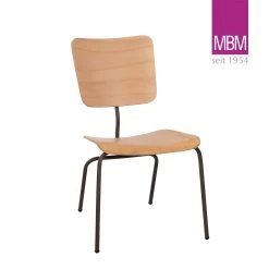 Stuhl Für Den Garten Aus Resysta Und Schmiedeeisen - MBM - Stuhl Serengeti