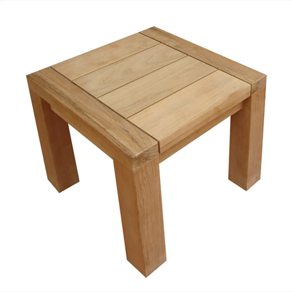 Teakholz Gartenhocker - Modern - Lucy Hocker 2 Teakholz Gartenhocker - Modern - Lucy Hocker – Bild 2