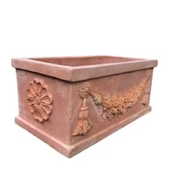 Terrakotta Pflanzkübel Mit Blumen Muster - Zoppo -Gartenwelt Geschaft terrakotta pflanzkuebel mit blumen muster zoppo4