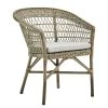 Von Hand Geflochtener Gartenstuhl In Antikgrau - Gartenstuhl Ivar