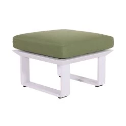 Weißer Loungehocker Mit Sitzkissen - Hocker Opan