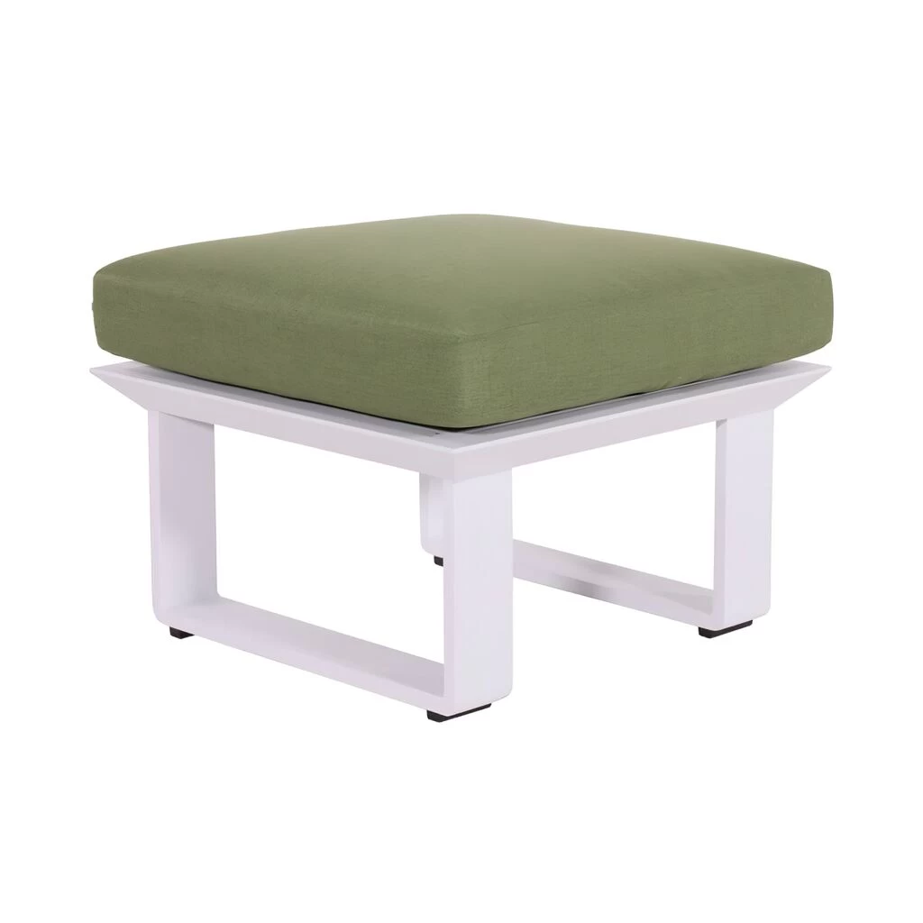 Weißer Loungehocker Mit Sitzkissen - Hocker Opan 1 Weißer Loungehocker Mit Sitzkissen - Hocker Opan