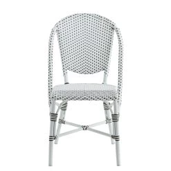 Weißer Stapelstuhl Für Den Garten Mit Punkte Motiv - Gartenstuhl Risa -Gartenwelt Geschaft weisser stapelstuhl fuer den garten mit punkte motiv gartenstuhl risa4
