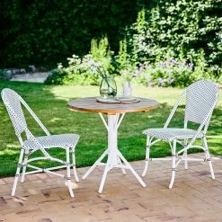 Weißer Stapelstuhl Für Den Garten Mit Punkte Motiv - Gartenstuhl Risa -Gartenwelt Geschaft weisser stapelstuhl fuer den garten mit punkte motiv gartenstuhl risa5