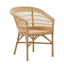 Wetterbeständiger Korbstuhl Aus Aluminium Und Rattan - Gartenstuhl Ivar