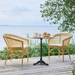 Wetterbeständiger Korbstuhl Aus Aluminium Und Rattan - Gartenstuhl Ivar -Gartenwelt Geschaft wetterbestaendiger korbstuhl aus aluminium und rattan gartenstuhl ivar6